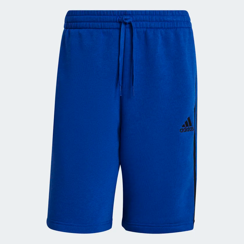 Essentials_Fleece_3-Stripes_Shorts_Blue_H20852_01_laydown.png