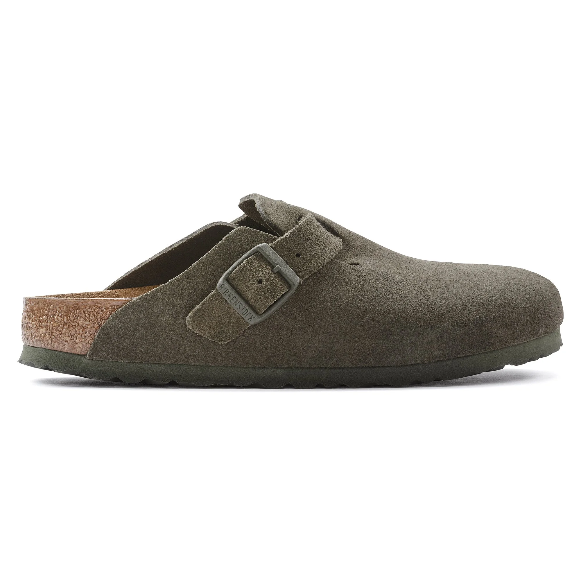 On Sale: Birkenstock Boston Suede "Thyme Green" 