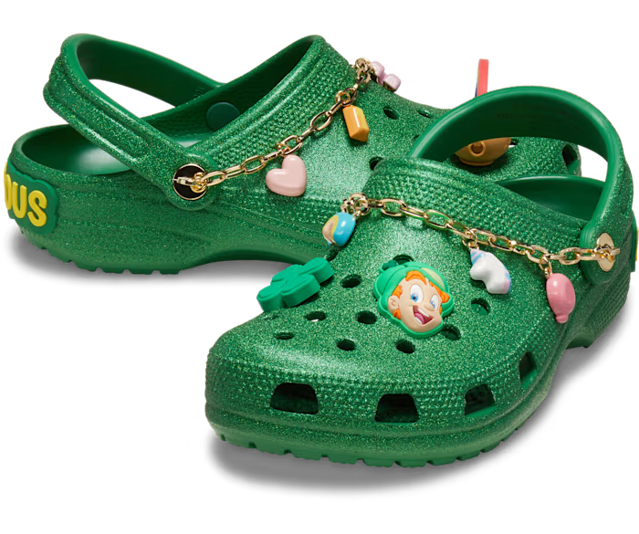 Now Available: Lucky Charms x Crocs Classic Clogs "Lucky Green