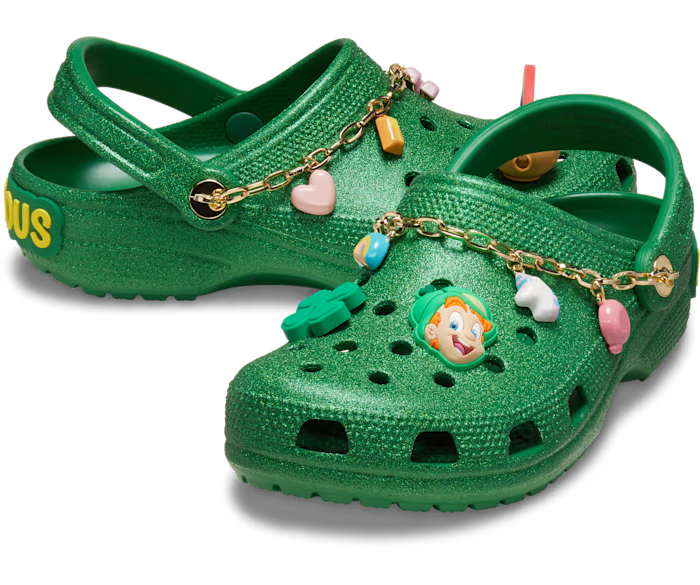 Now Available: Lucky Charms x Crocs Classic Clogs "Lucky Green