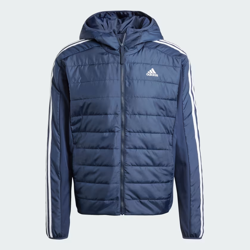 Essentials_3-Stripes_Insulated_Hooded_Hybrid_Jacket_Blue_IS1276_01_laydown.png