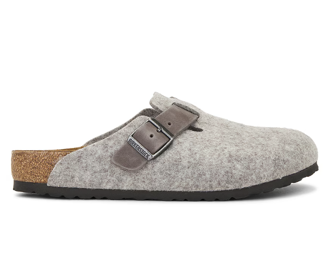 On Sale: Birkenstock Boston Clog "Grey Felt" 