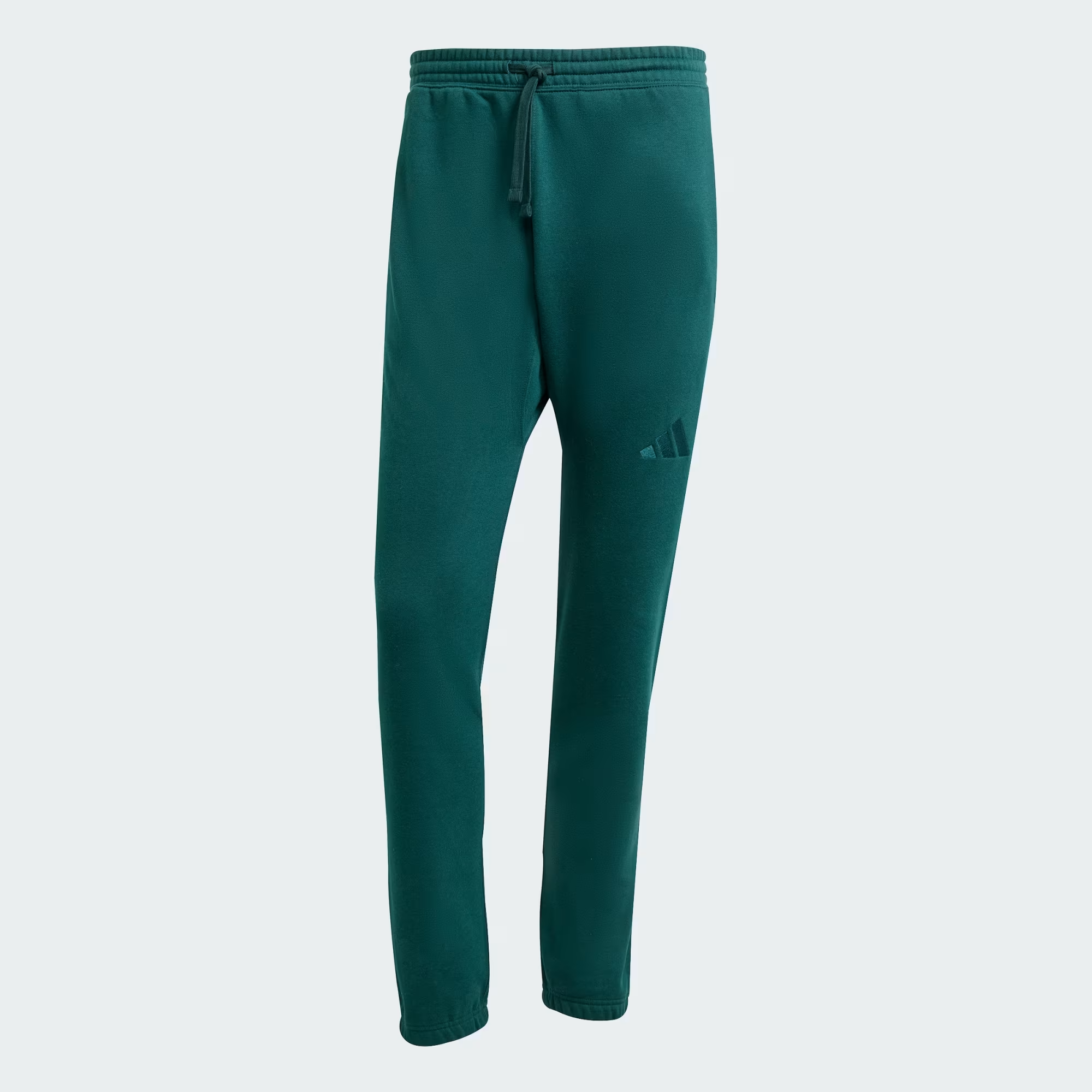 ALL_SZN_Fleece_Regular_Tapered_Pants_Green_JX5096_01_laydown.png