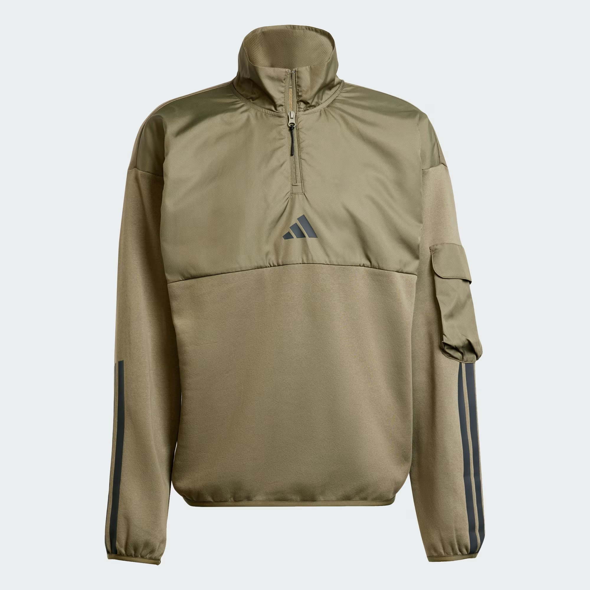 City_Tech_Utility_Half-Zip_Sweatshirt_Green_JX7174_01_laydown.png