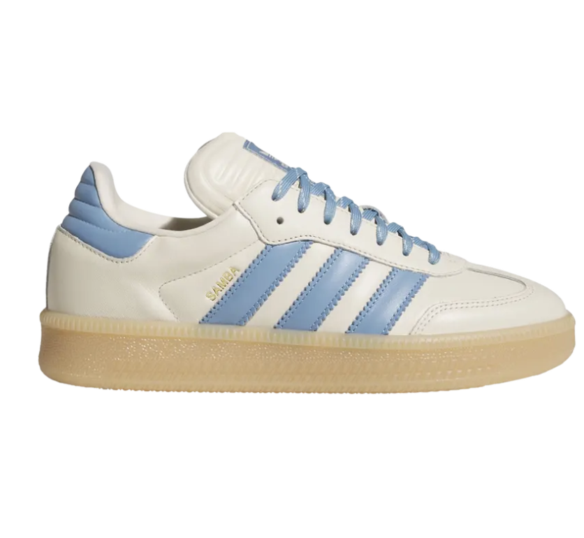 On Sale: Women's adidas Samba XLG "Ash Blue" 