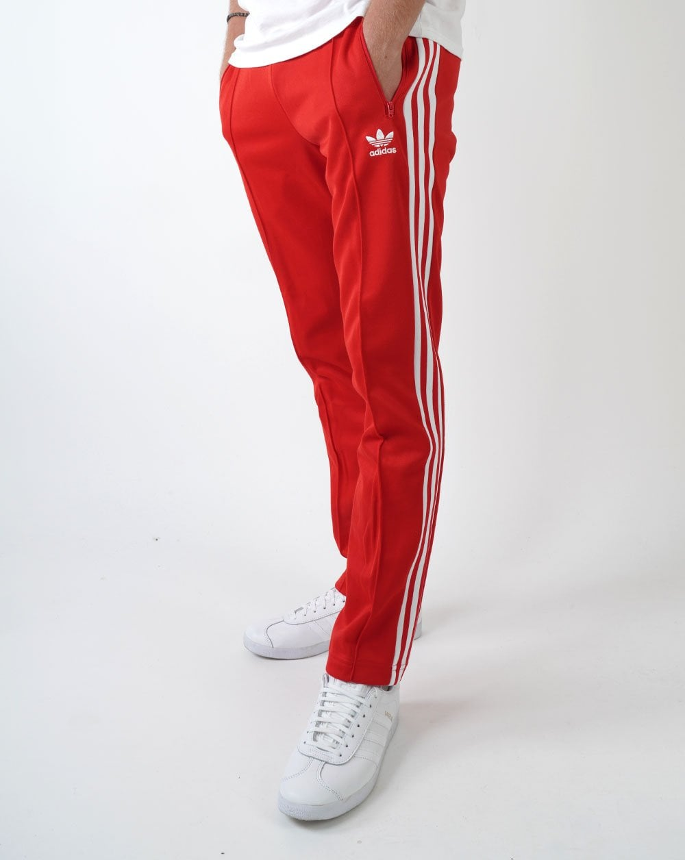 60% OFF the adidas Adicolor Beckenbauer Track Pants "Scarlet"