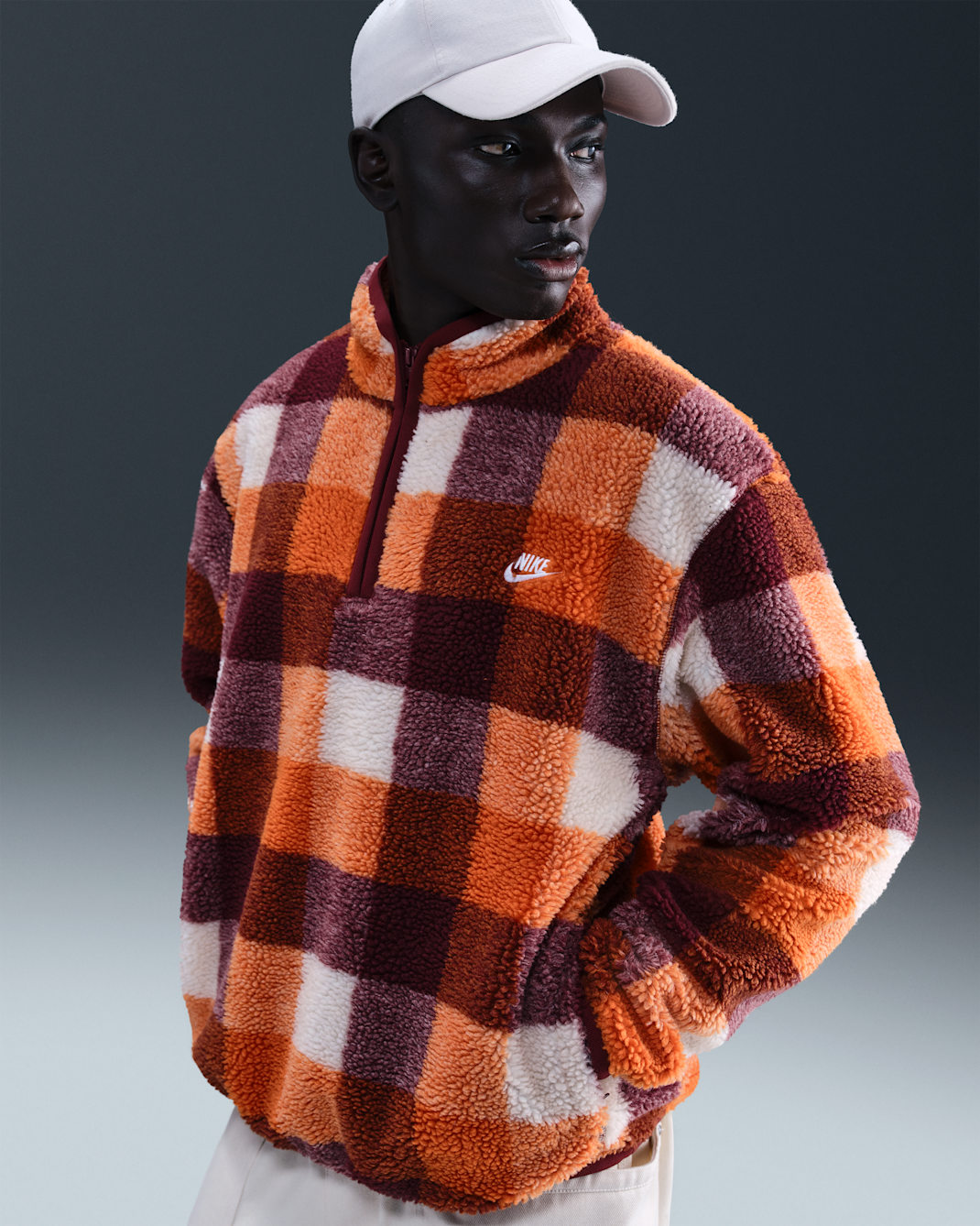 Over 60% OFF the Nike Club Winterized Half-Zip Sweatshirt "Campfire"