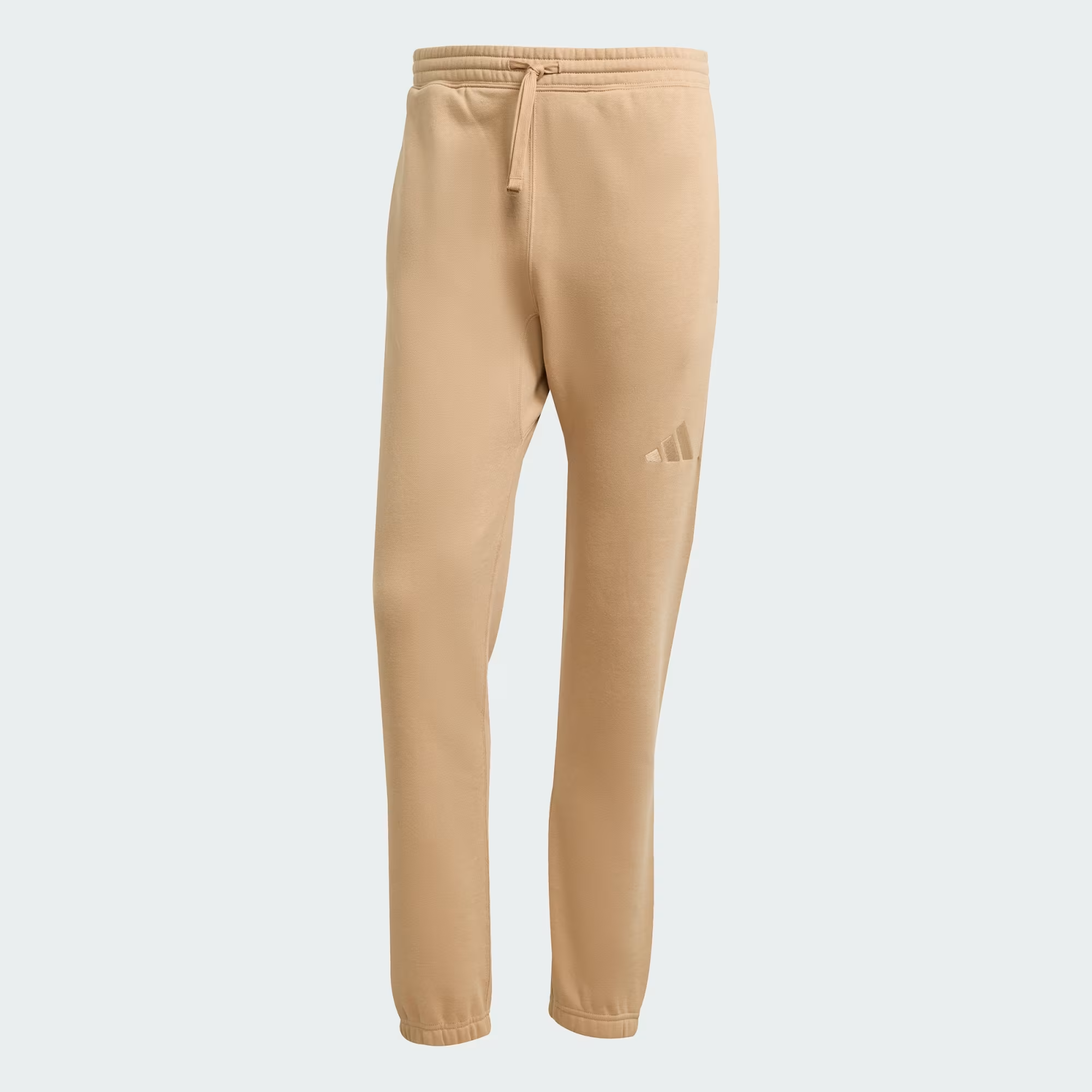 ALL_SZN_Fleece_Regular_Tapered_Pants_Brown_JX5099_01_laydown.png