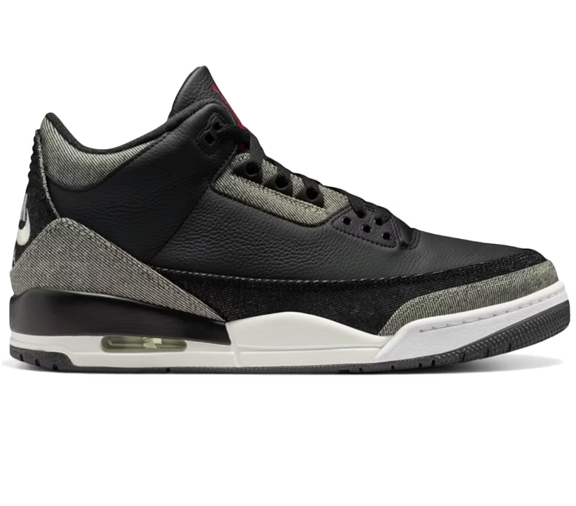 Now Available: Levi's x Air Jordan 3 Retro "Black" 
