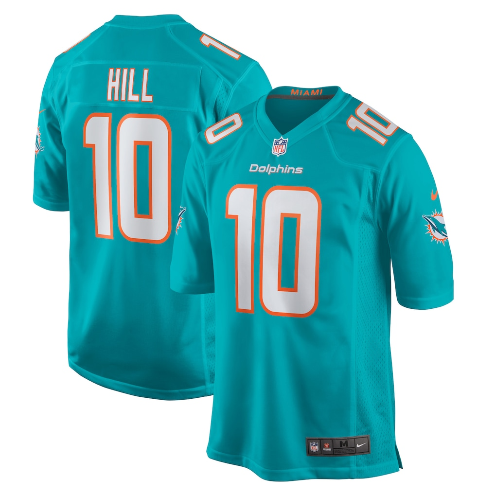83% OFF the Nike Miami Dolphins Tyreek Hill Game Jersey "Aqua" 