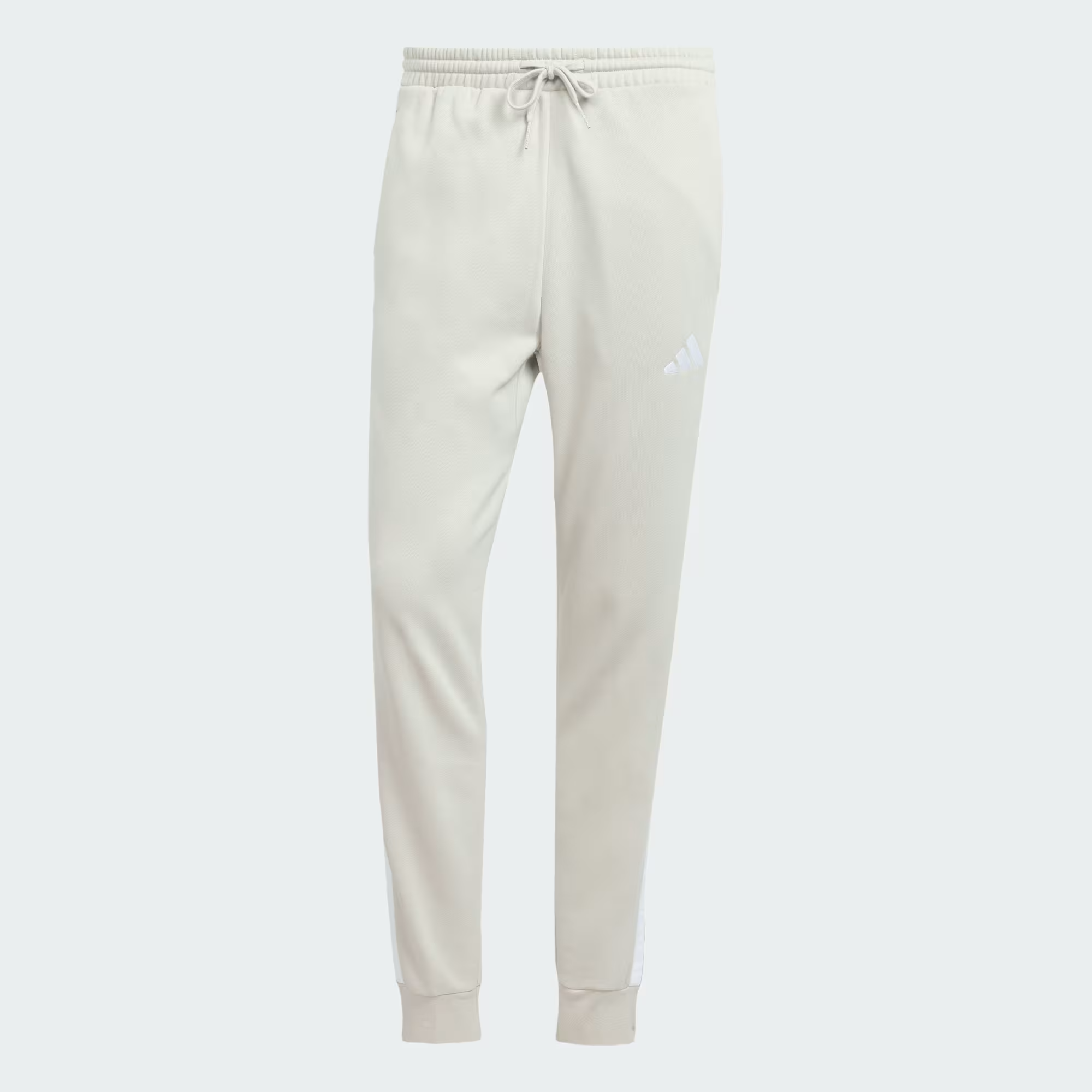Essentials_3-Stripes_Fleece_Pants_Beige_JE6317_01_laydown.png