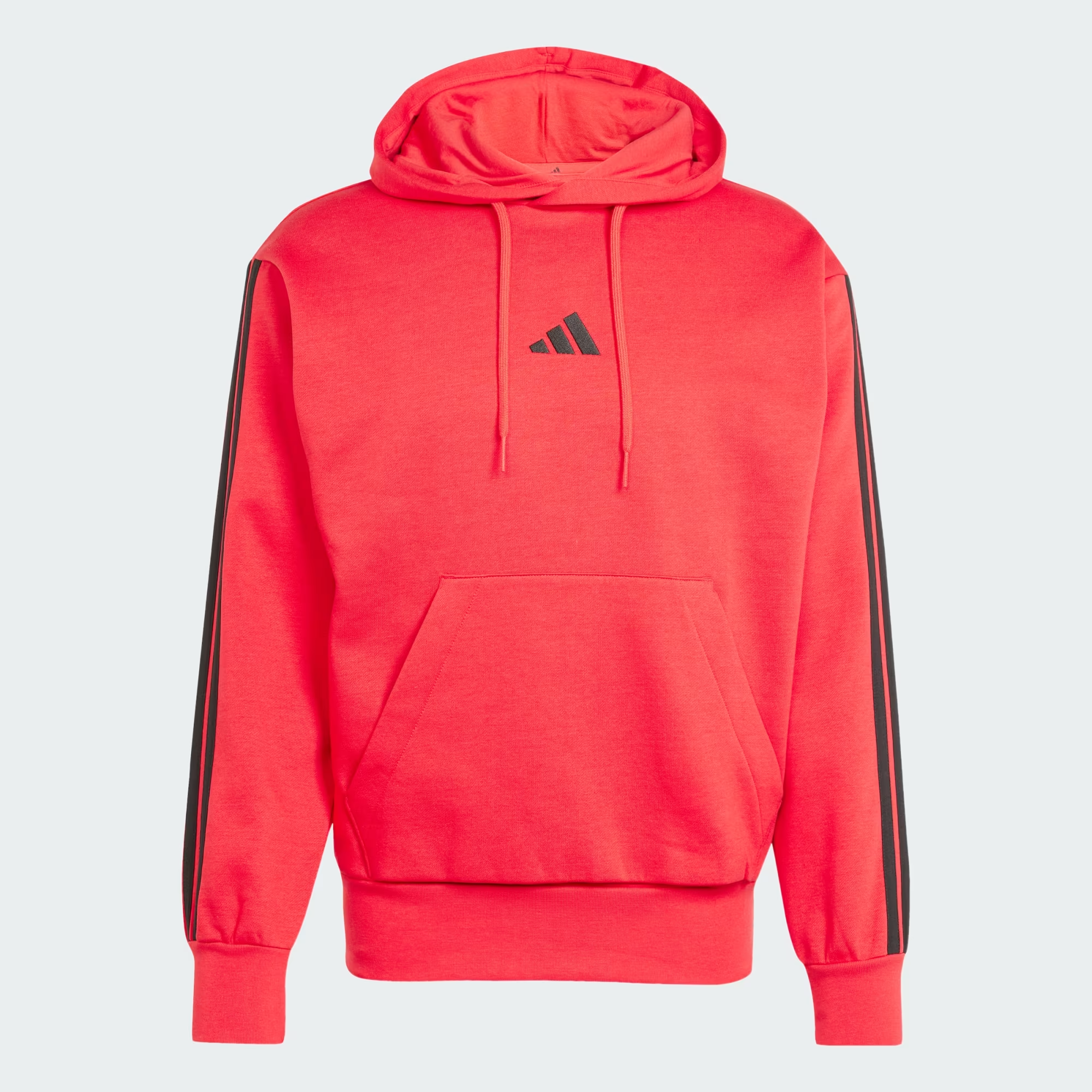 Essentials_3-Stripes_Fleece_Hoodie_Red_JE6298_01_laydown.png