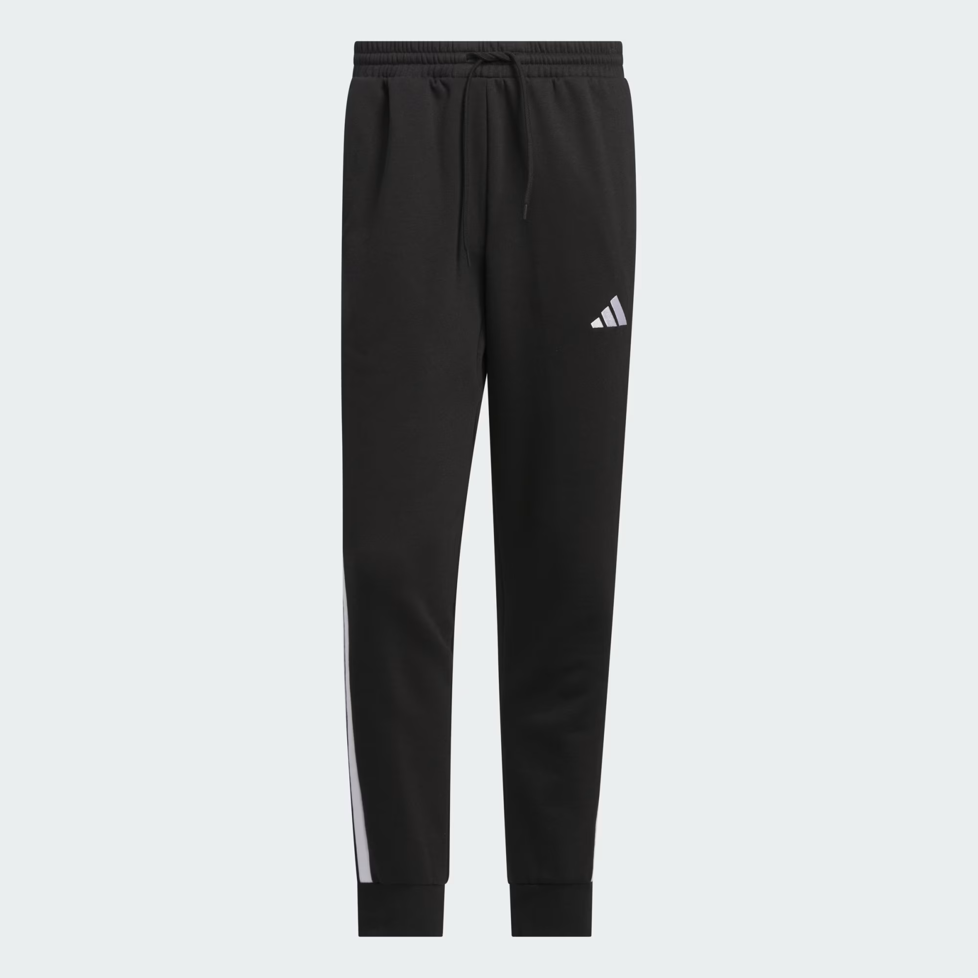 Essentials_3-Stripes_Fleece_Pants_Black_JD1861_01_laydown.png