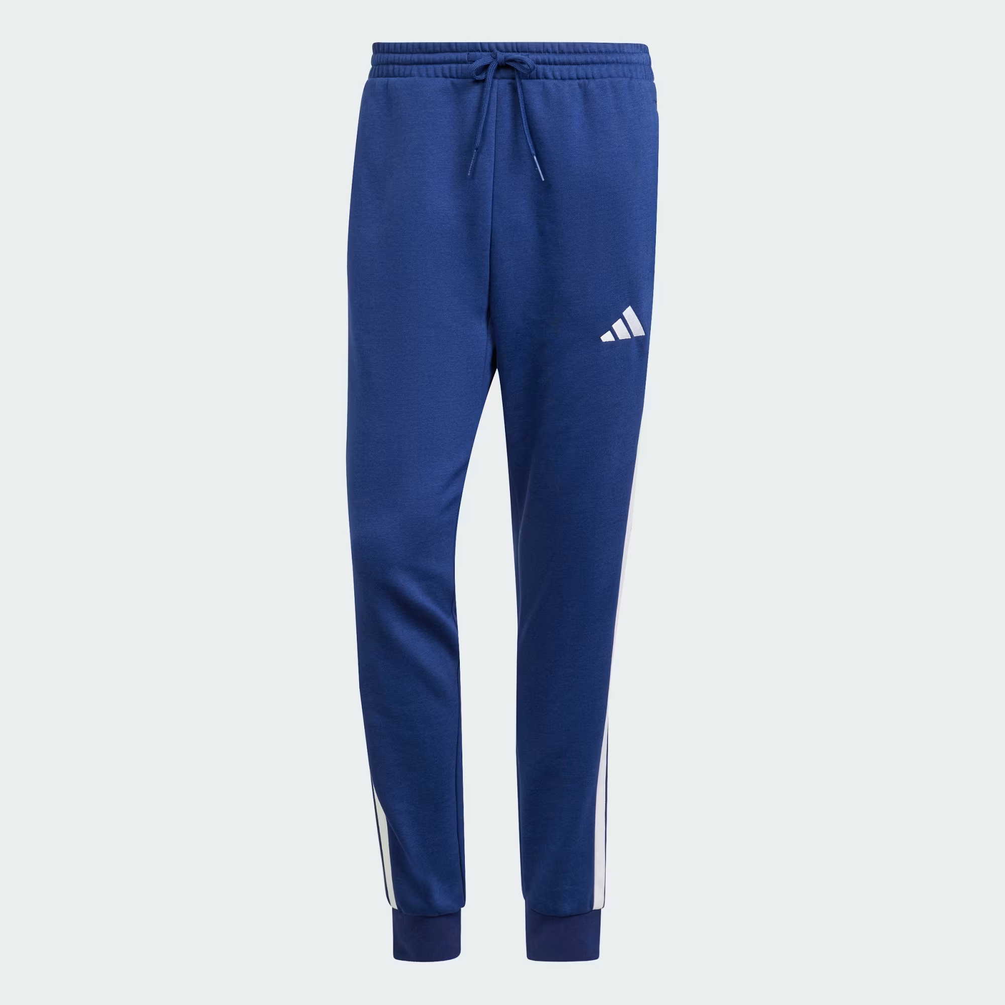 Essentials_3-Stripes_Fleece_Pants_Blue_JD1859_01_laydown.png