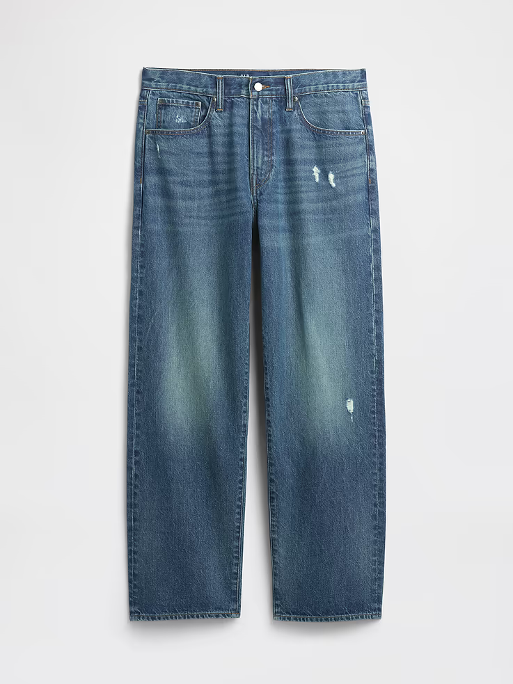 75% OFF the Gap Distressed Relaxed Jeans "Worn Indigo" 