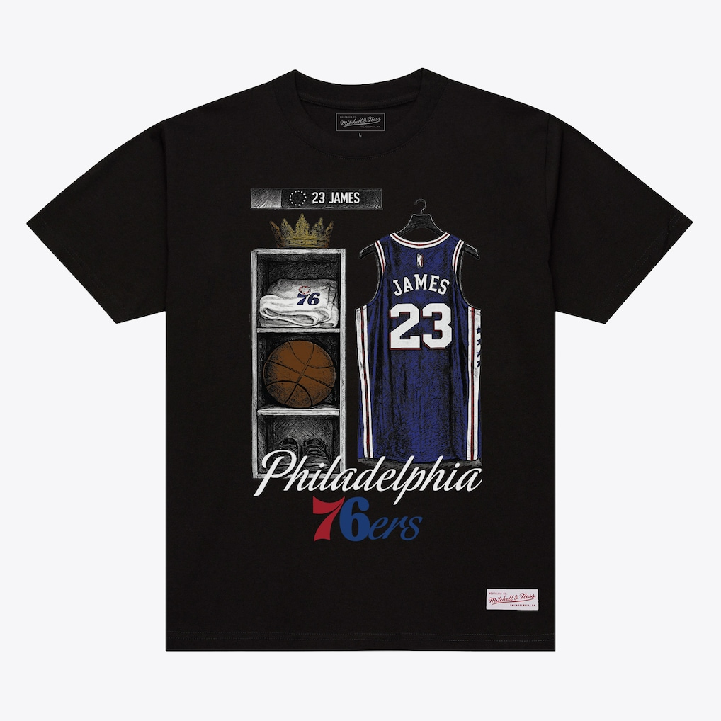 Now Available: Mitchell &amp; Ness LeBron Philadelphia 76ers Collection 