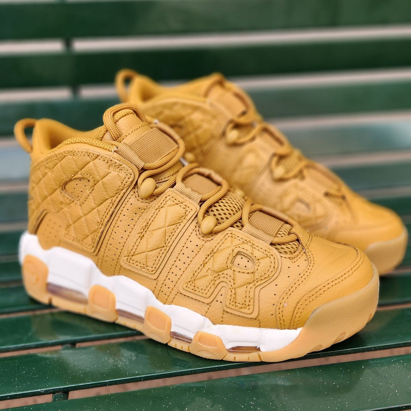 zebra wraak dictator On Sale: Women's Nike Air More Uptempo "Quilted Wheat" — Sneaker Shouts