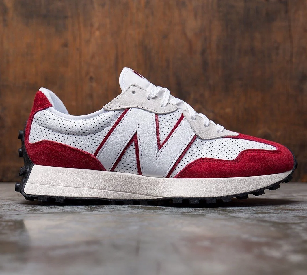new balance 327 red and white