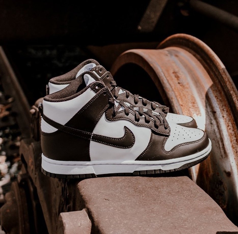 Nike dunk high brown deals