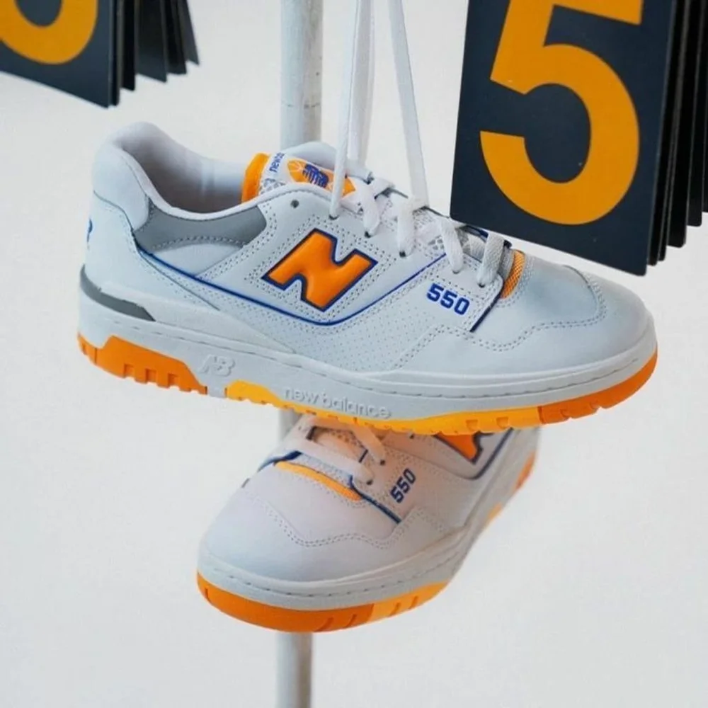 New Balance Men's 550 'White Vibrant Orange' Bras