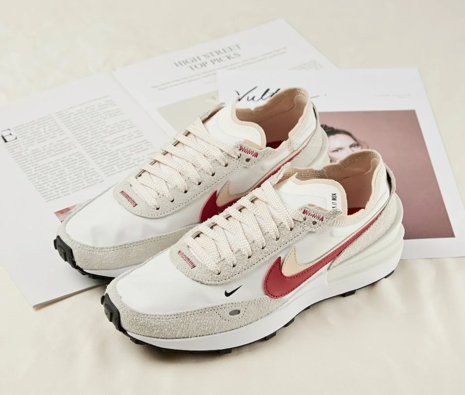 On Sale Women's Nike Waffle One SE "Pearl Red" — Sneaker Shouts