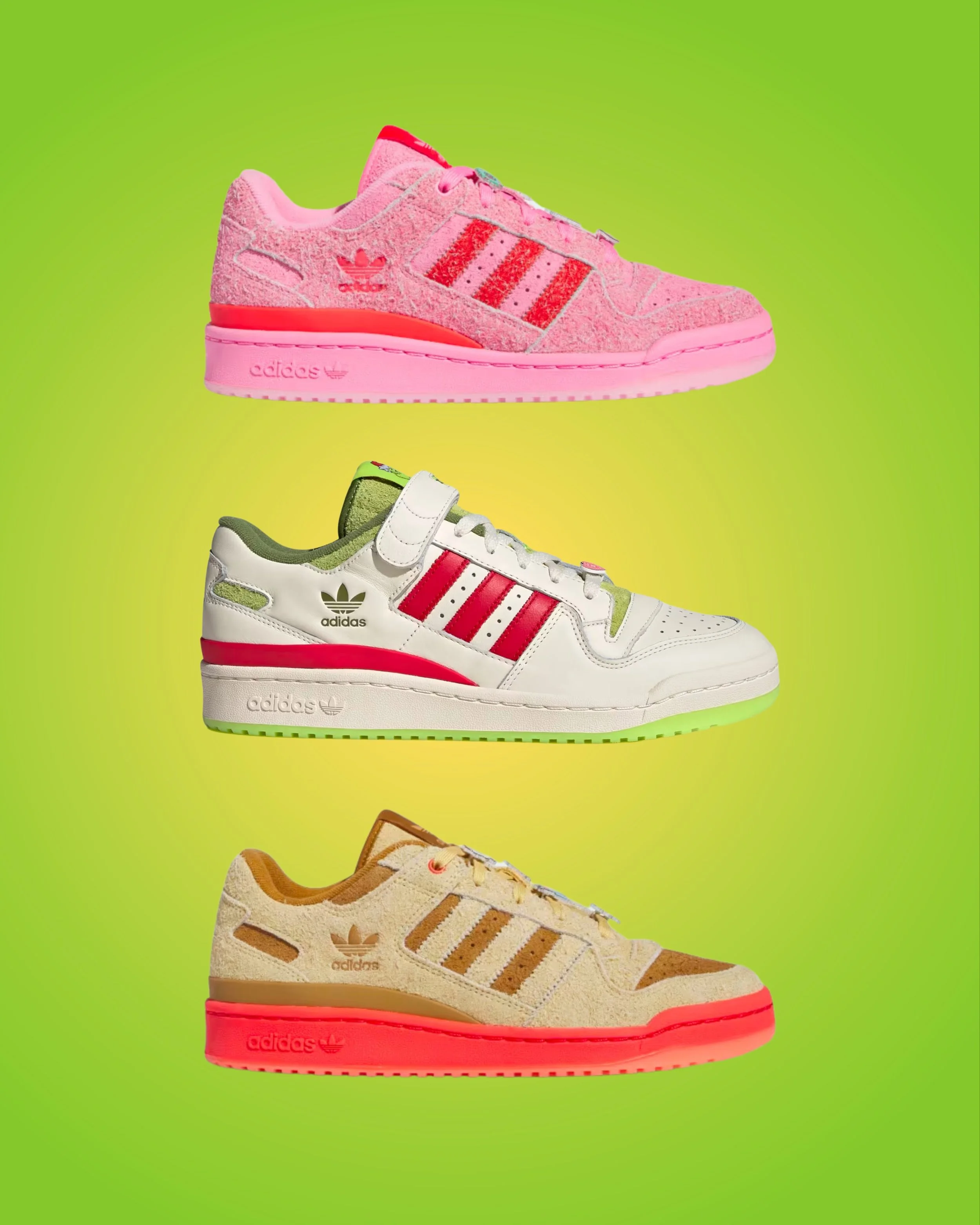 Now Available: The Grinch x adidas Forum Low Collection — Sneaker Shouts