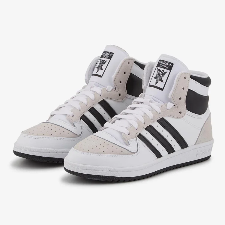 On Sale adidas Top Ten Hi OG "White Black" — Sneaker Shouts