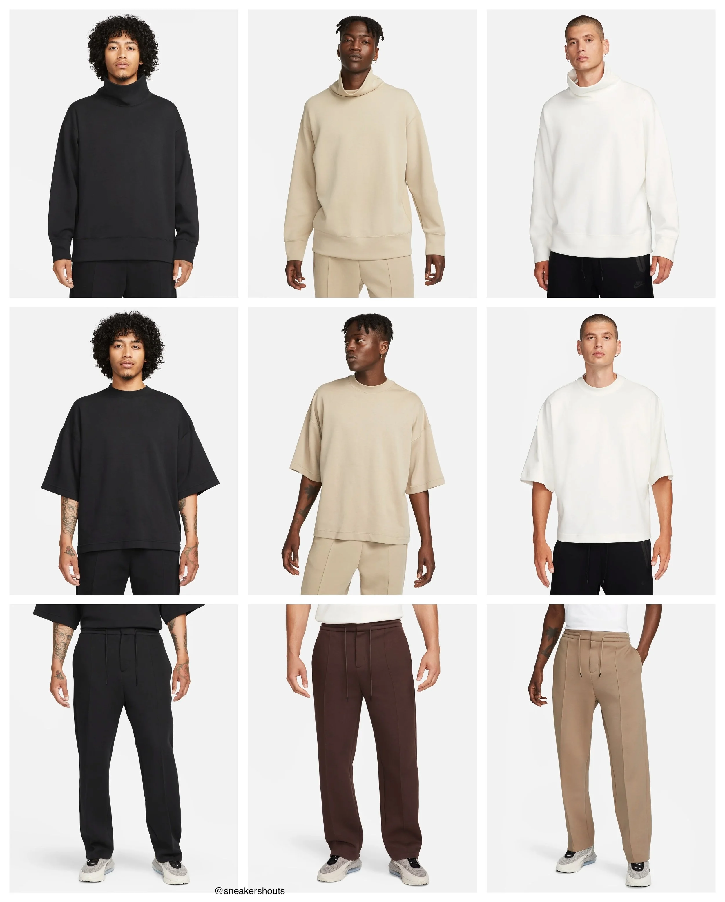 tan nike tech fleece