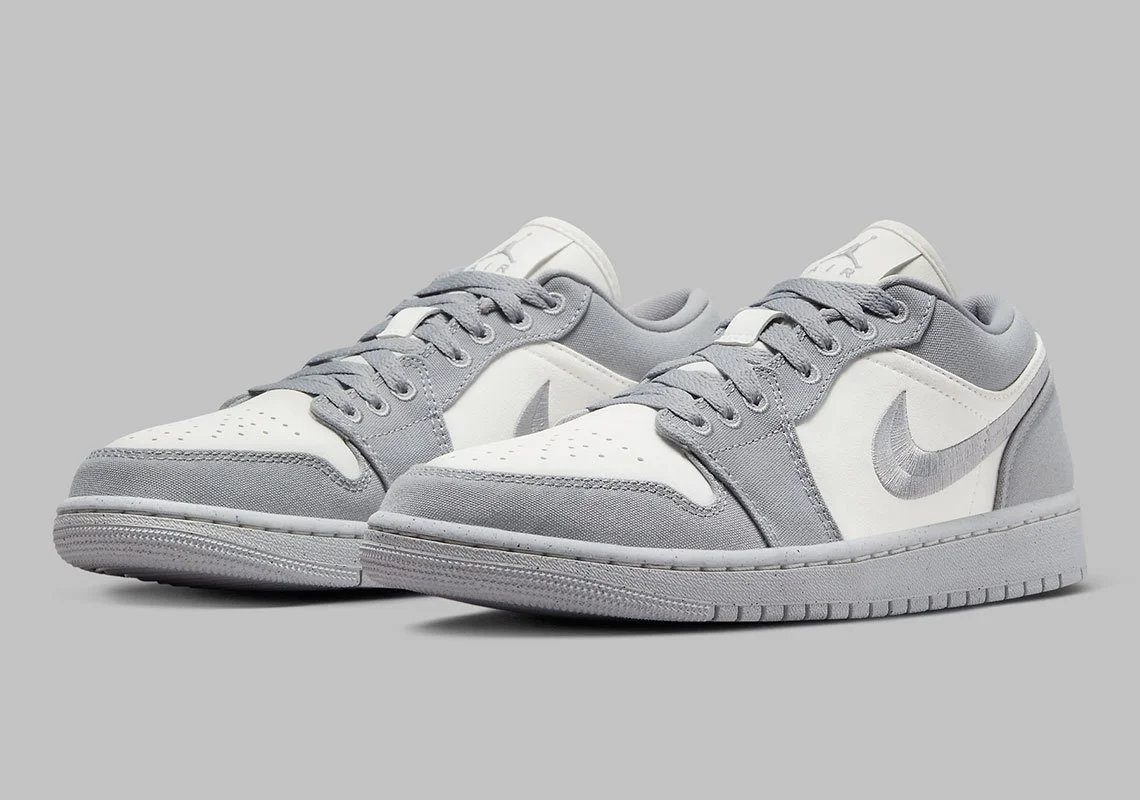womens grey jordan 1 low