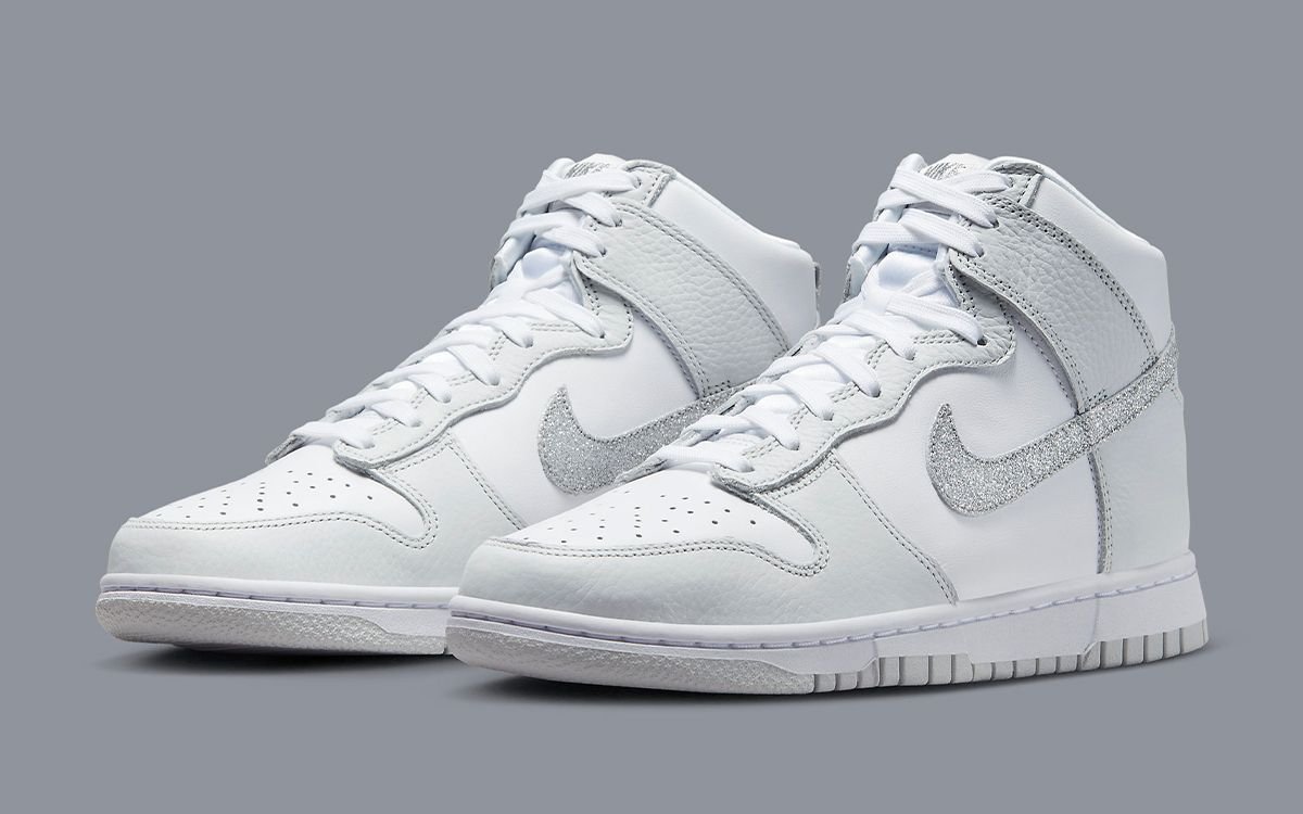 Now Available Nike Dunk High (W) "Glitter Swoosh" — Sneaker Shouts