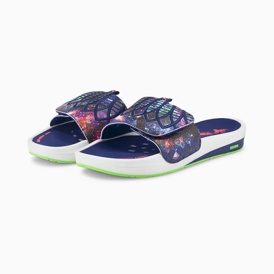 Now Available LaMelo Ball x Puma Nitrocat Slides "Galaxy" — Sneaker Shouts