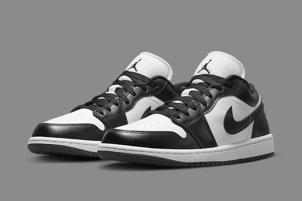 low jordans black and white
