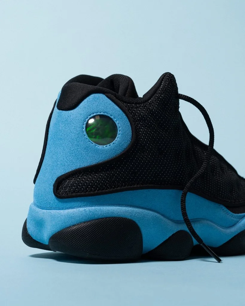 retro 13 light blue