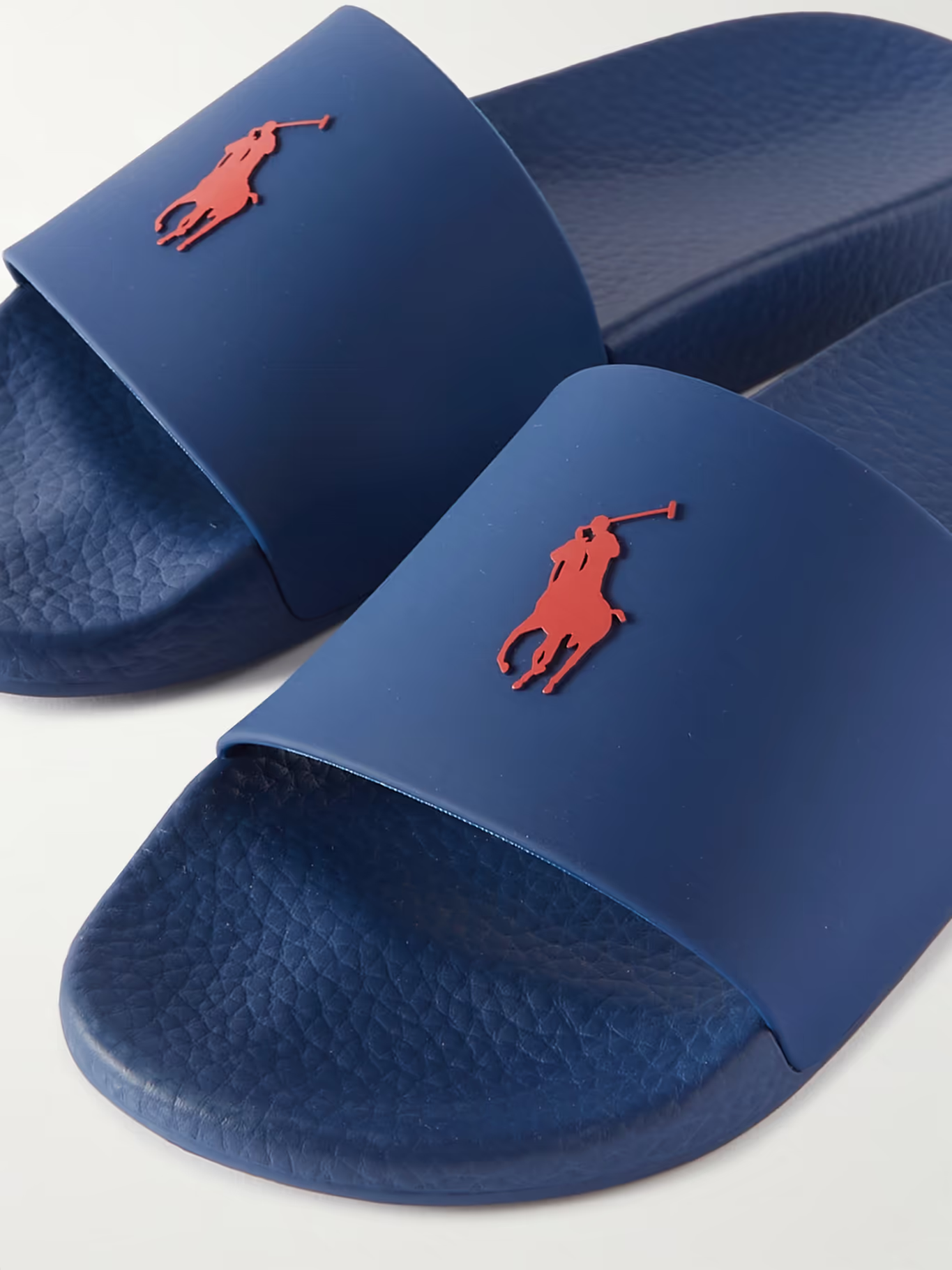 On Sale: Polo Ralph Lauren Logo Debossed Slides 