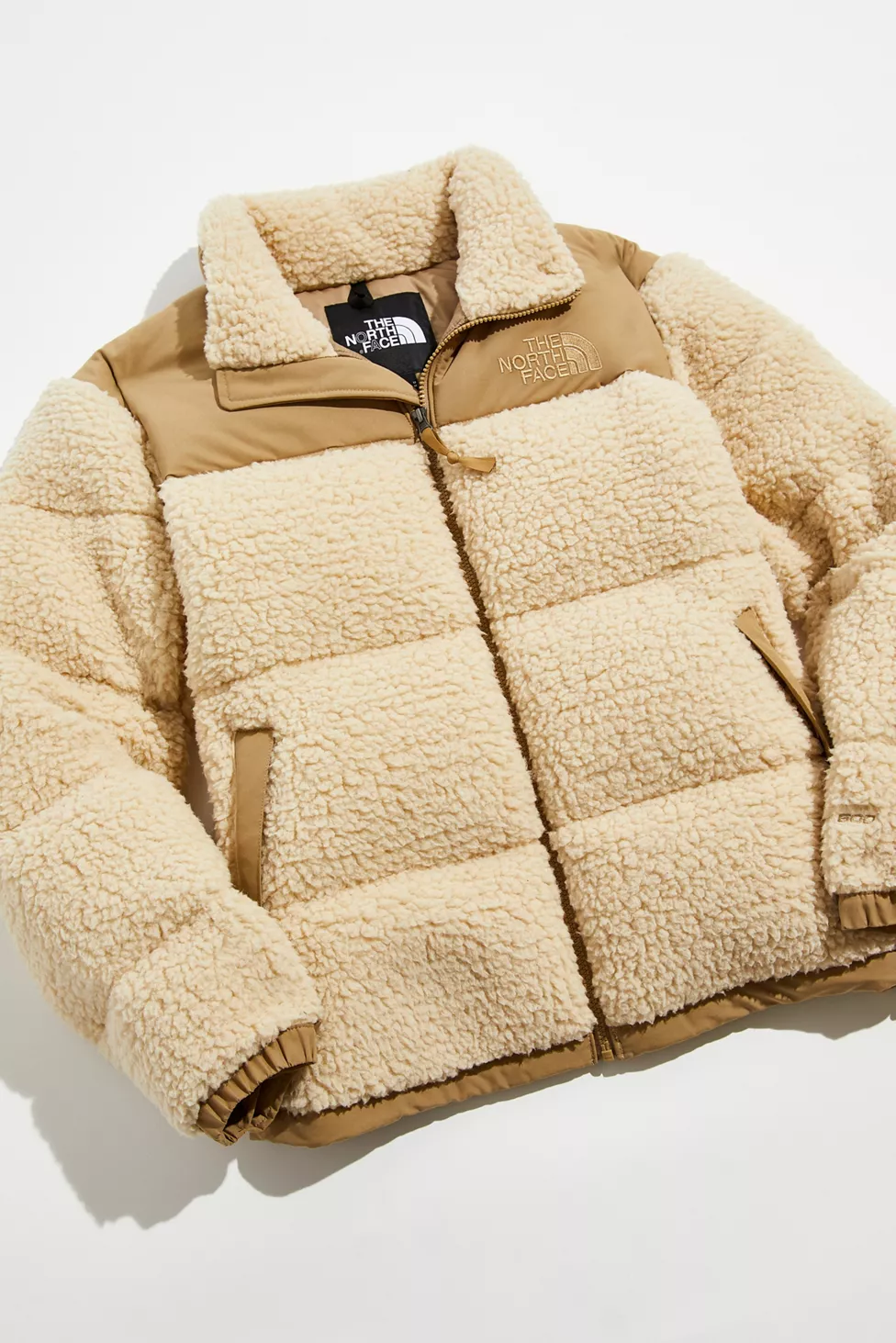 The North Face Nuptse Sherpa Puffer Jacket "Tan" — Sneaker Shouts