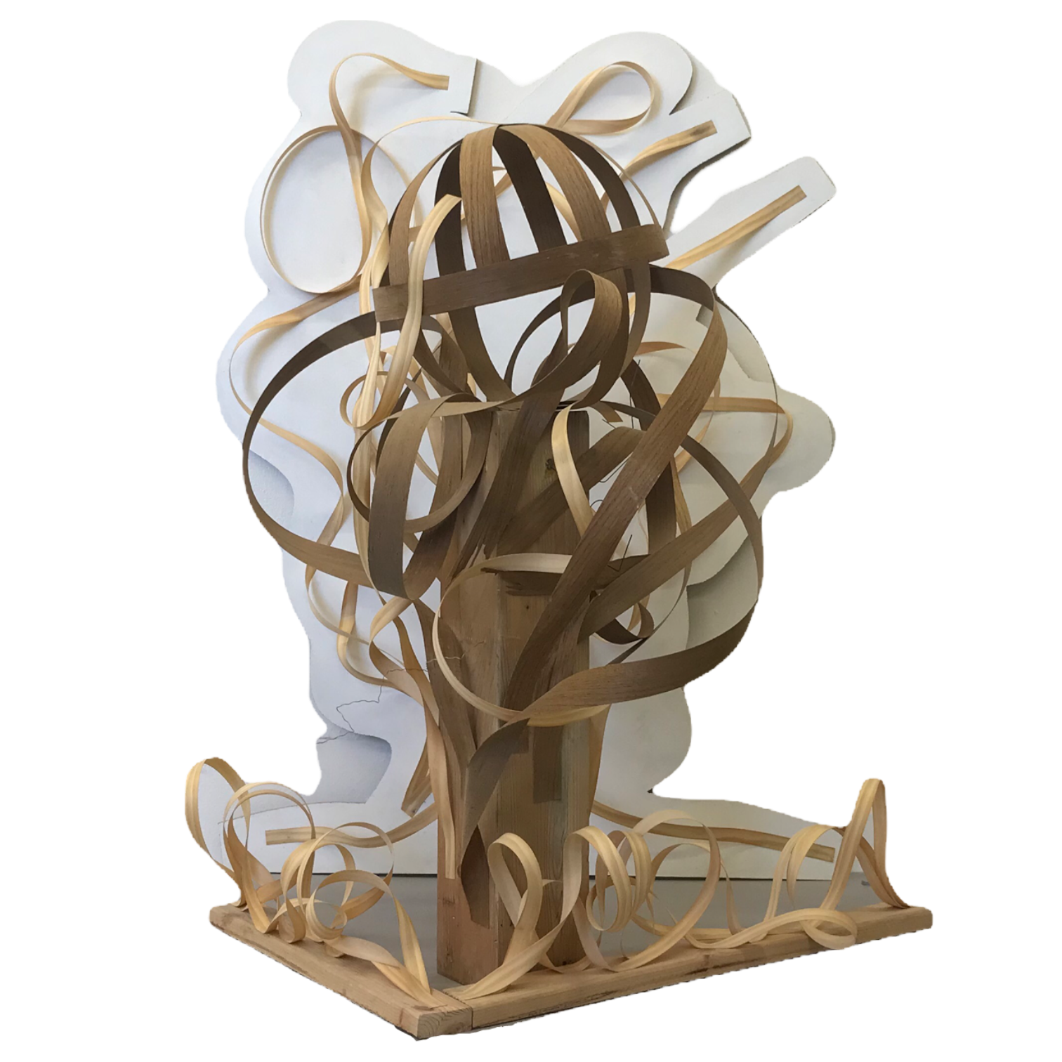 Skulptur B1, B2, B3 (55,5x22x7cm), B4 (73,5x20x7cm)