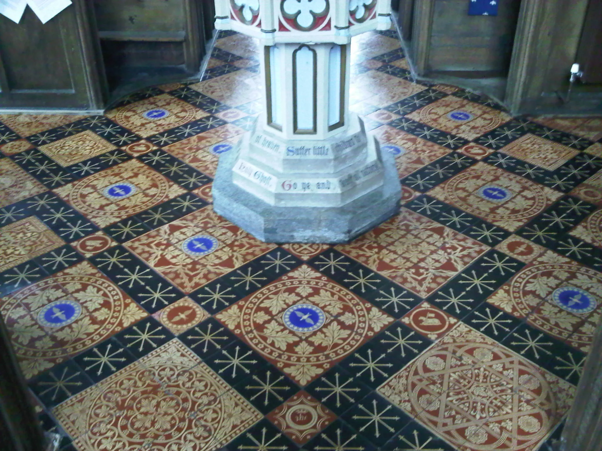 ST NICHOLAS CHURCH, MORETON, DORSET – MINTON ENCAUSTIC TILE -4.jpeg