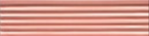 Art Deco tile Reeded Slip 38x152mm Dog Rose