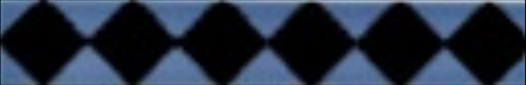 Art Deco tiles Decors Eaton Black and deco blue 25x152mm
