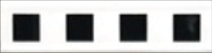 Art Deco tiles Decors Wenlock Deco black and white 38x152mm