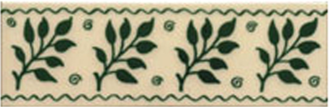 Victorian Tile Classic Printed Fenton 50x152mm Laurel
