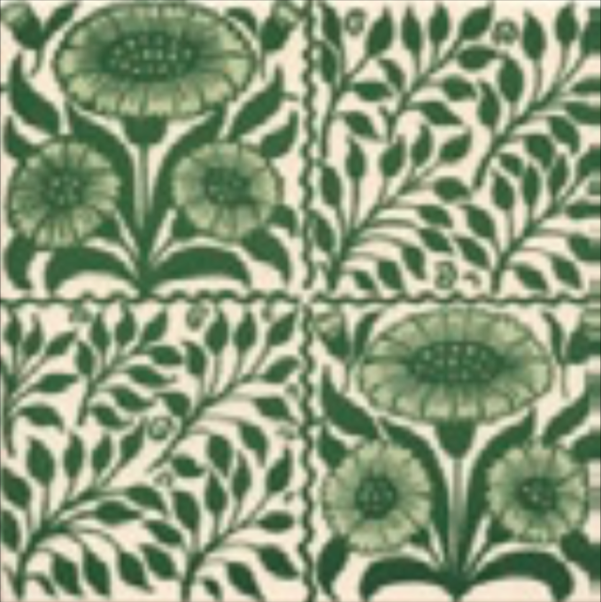 Victorian Tile Classic Printed Oreton 152x152mm Laurel