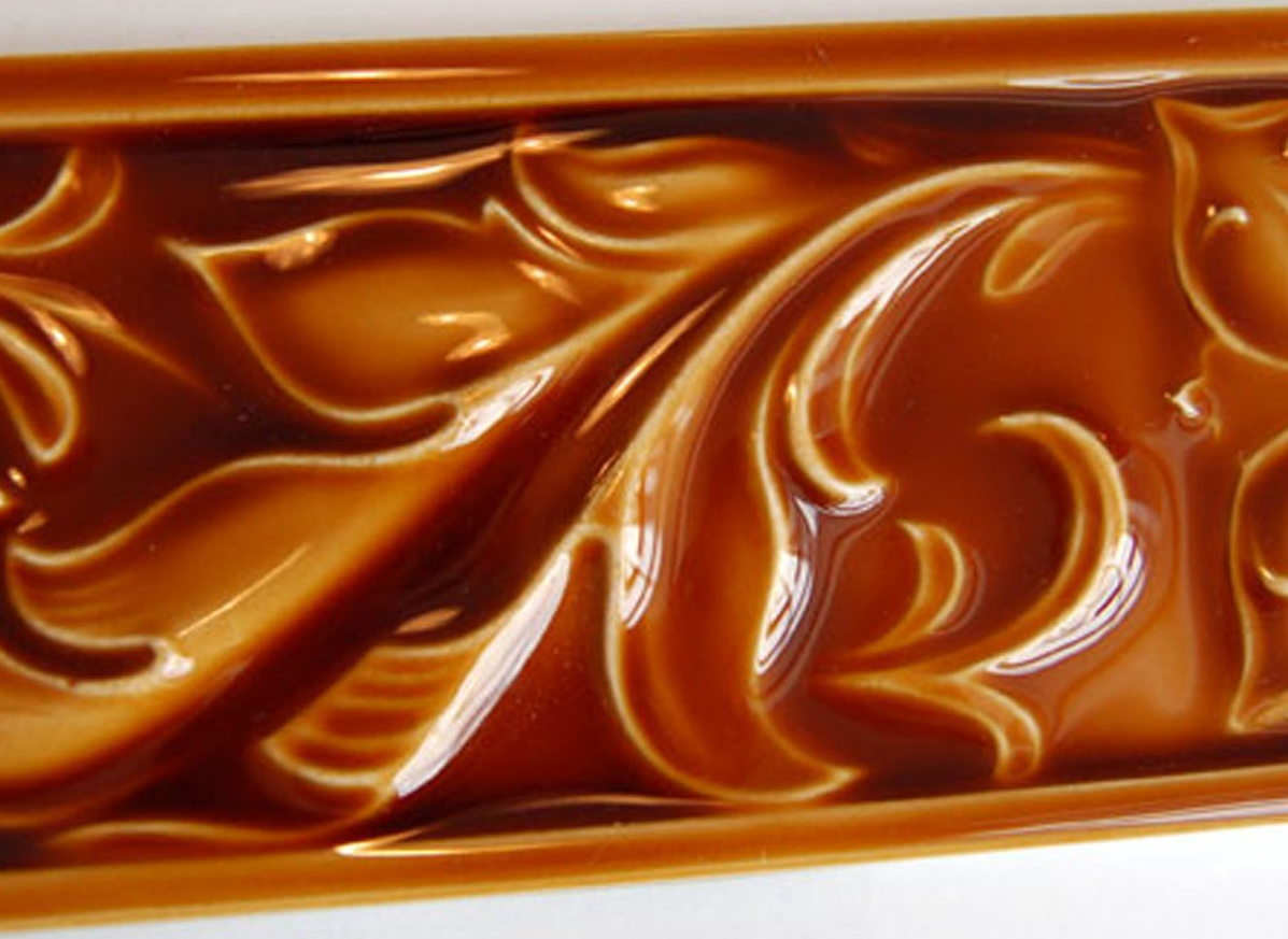 Victorian wall Cressage tile 75x152mm chestnut
