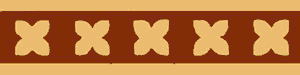 Encaustic Tile Border 152mm x 38mm B1004