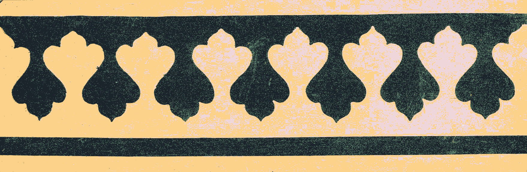 Encaustic Tile Border 152mm x 54mm B2001