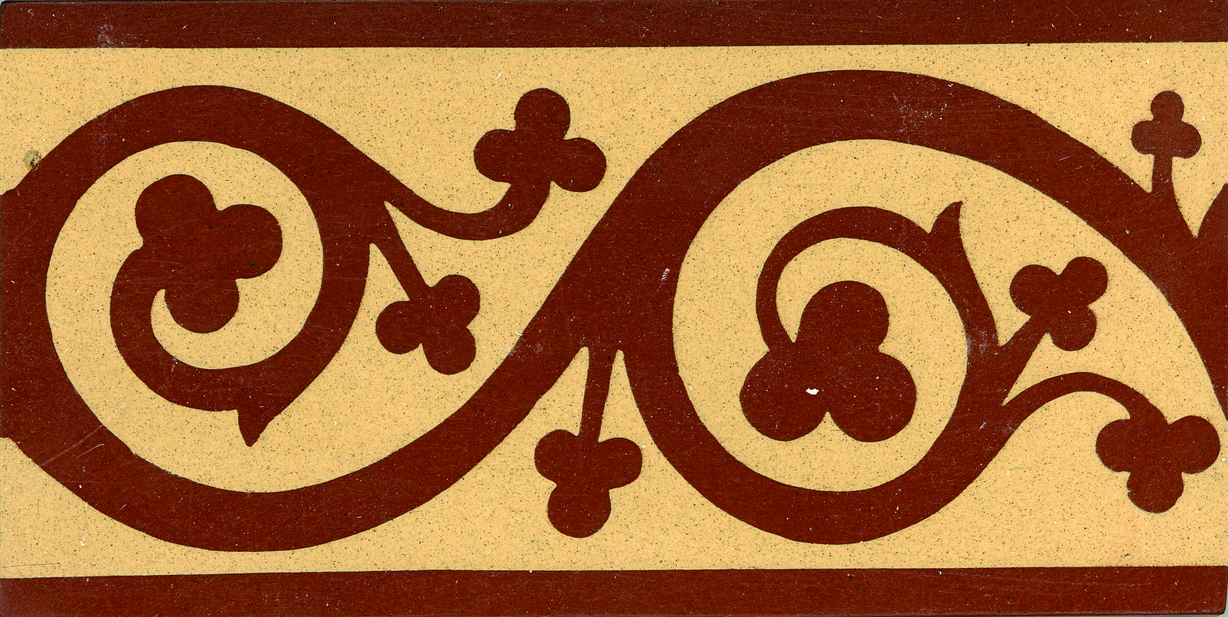 Encaustic Tile Border 152mm x 75mm B3013