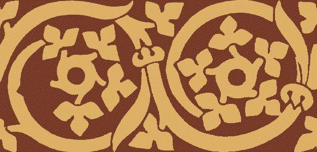 Encaustic Tile Border 152mm x 75mm B3008