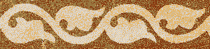 Encaustic Tile Border 108mm x 25mm B0011
