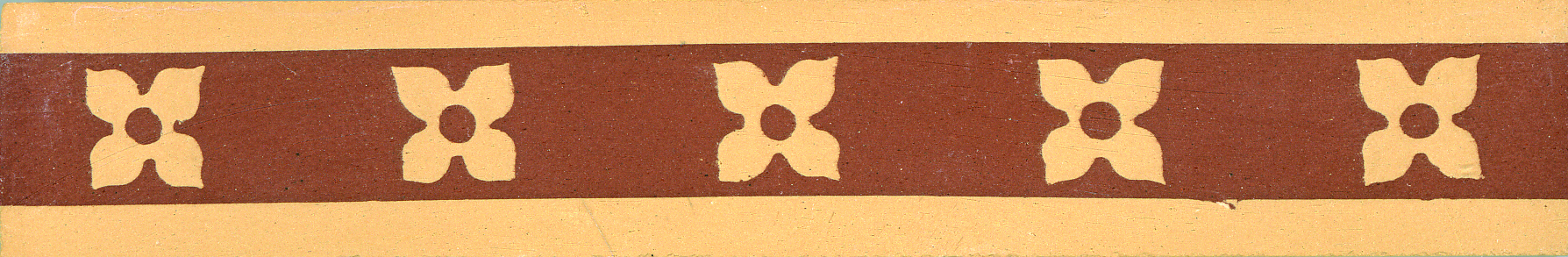 Encaustic Tile Border 125mm x 25mm B0001