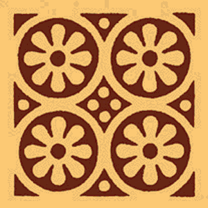 Glazed Textured Encaustic Tiles 108x108 GT4005
